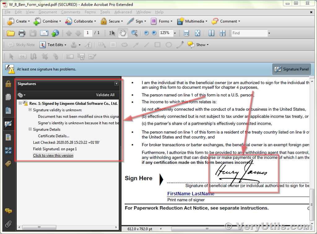 create a digital signature to pdf