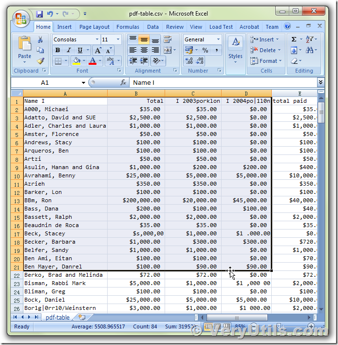 How to remove ms works spreadsheet converter