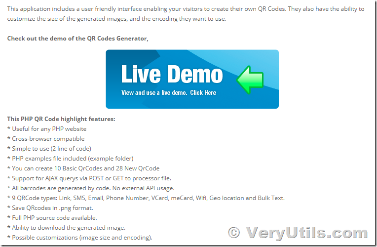 pubertet Hop ind snigmord How to generate QR code in PHP automatically using VeryUtils PHP QR Code  Generator? | | VeryUtils Knowledge Base