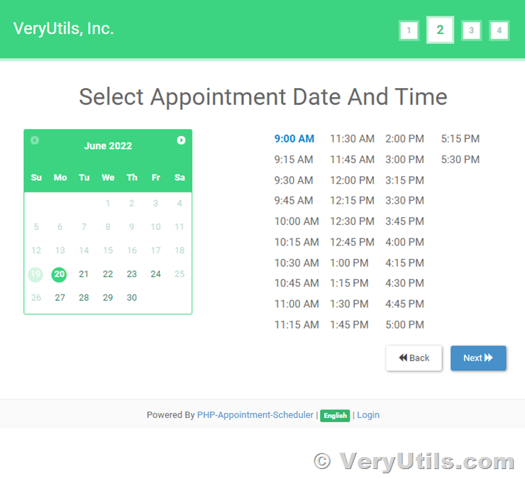 Appointment Scheduler PHP Script VeryUtils Knowledge Base