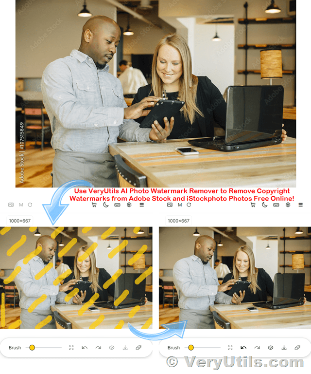How To Use VeryUtils AI Photo Watermark Remover To Remove Copyright Watermarks From Adobe Stock