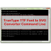 TrueType TTF Font to SVG Converter Command Line