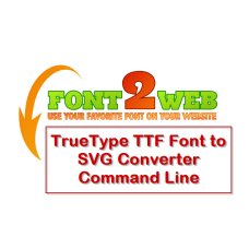 TrueType TTF Font to SVG Converter Command Line