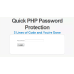 PHP Web Page Password Protect