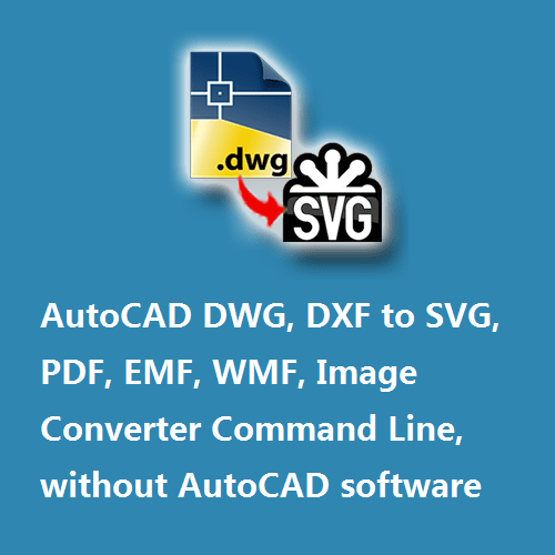 VeryUtils DWG to SVG Converter Command Line Screenshot