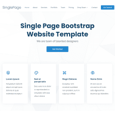 SinglePage - HTML5 Multipurpose Bootstrap Single Page Template