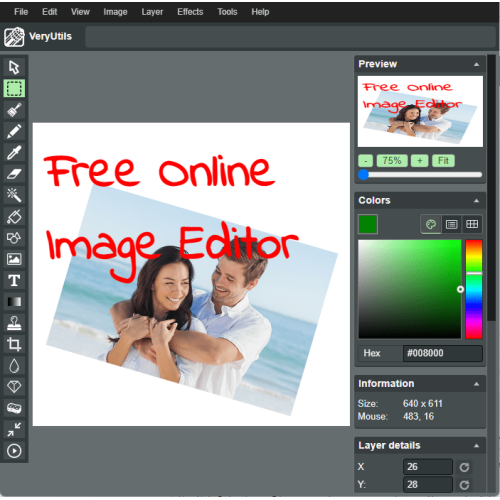 VeryUtils Online Image Editor