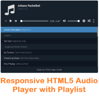 Responsive HTML5 Audio Player with Playlist