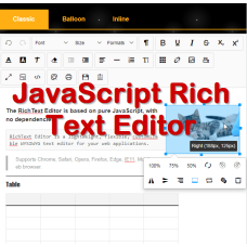 JavaScript RichText Editor