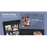 Frizerie - Barbershop Landing Page Template