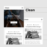Clean - Personal Blog Mobile Template