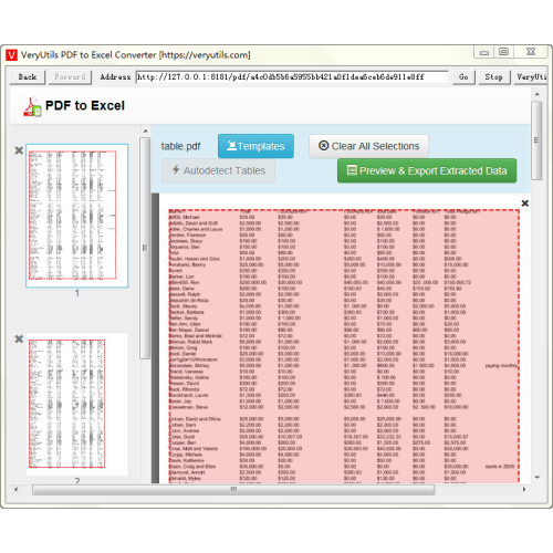 PDF to Excel Converter is an easy to use PDF to Excel conversion