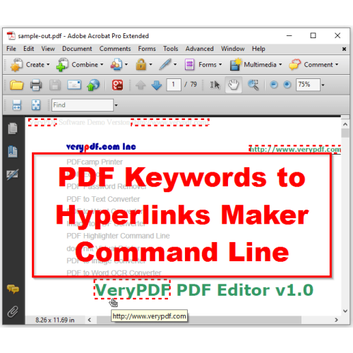 VeryUtils PDF Keywords to Hyperlinks Maker 2.6 full