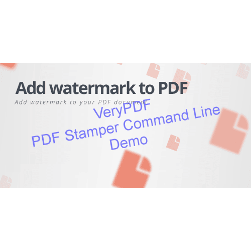 VeryUtils PDF Stamper Command Line