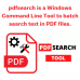 PDFSearch Command Line Tool for Windows