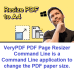 PDF Page Resizer Command Line
