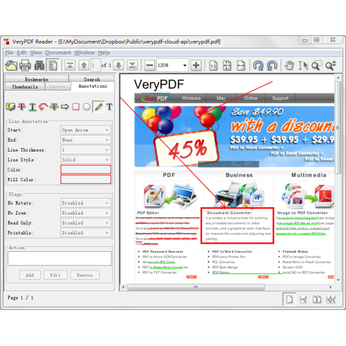 VeryUtils Free Java PDF Reader screenshot