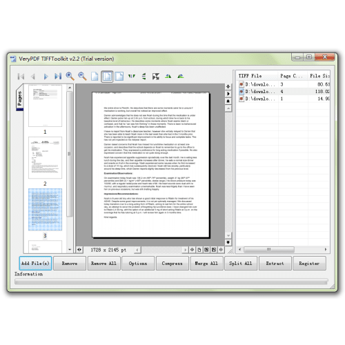 VeryUtils TIFF Toolkit screenshot