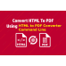 HTML to PDF Converter Command Line