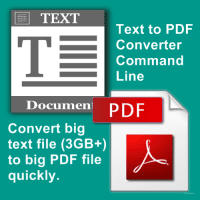 Text to PDF Converter Command Line