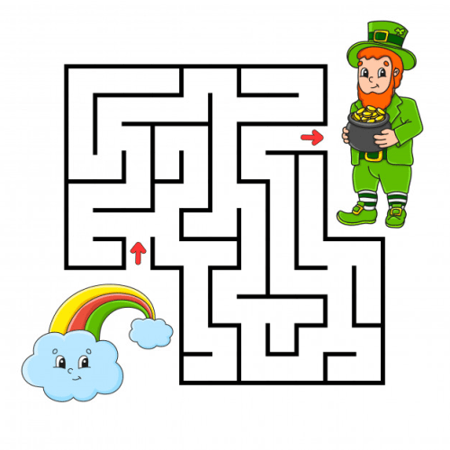 Simple Brain Game(The Maze) in JavaScript Free Source Code