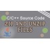 Zip/UnZip C/C++ Source Code