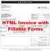 HTML Invoice with Fillable Forms